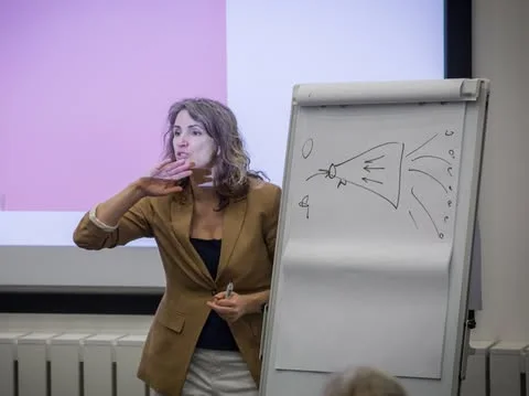 Laura Dabulytė mokymų metu